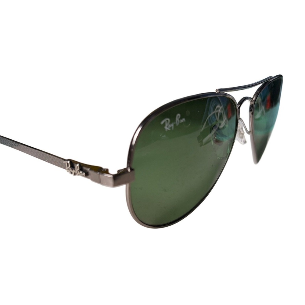 Ray-Ban RB 8305 Tech Aviator Sunglasses Gunmetal Carbon Fiber Green Lens 58mm - Picture 2 of 4